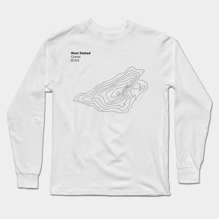 Moel Siabod Mountain Contours Long Sleeve T-Shirt